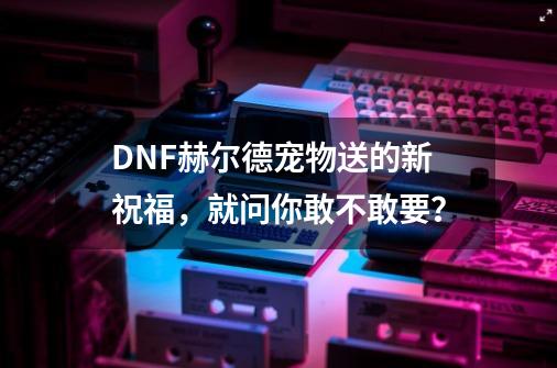 DNF赫尔德宠物送的新祝福，就问你敢不敢要？-第1张-游戏相关-智辉科技