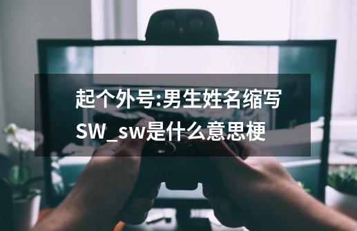 起个外号:男生姓名缩写SW_sw是什么意思梗-第1张-游戏相关-智辉科技