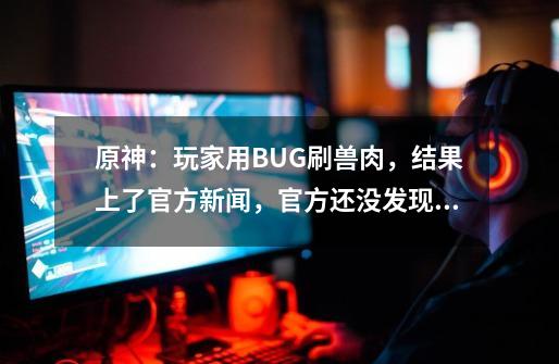 原神：玩家用BUG刷兽肉，结果上了官方新闻，官方还没发现？-第1张-游戏相关-智辉科技