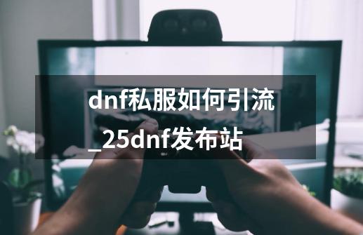 dnf私服如何引流_25dnf发布站-第1张-游戏相关-智辉科技