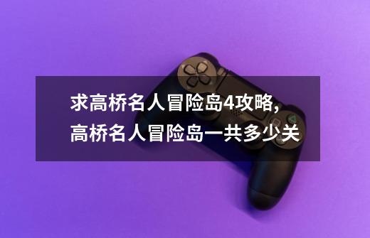 求高桥名人冒险岛4攻略,高桥名人冒险岛一共多少关-第1张-游戏相关-智辉科技